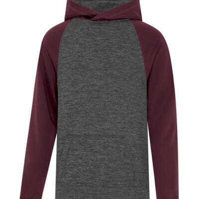 CHANDAIL CHINÉ À CAPUCHON EN MOLLETON DEUX TONS DYNAMIC JUNIOR 100 % polyester Thumbnail