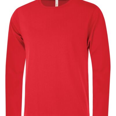 T-SHIRT FILÉ À MANCHES LONGUES EUROSPUN 100 % coton Thumbnail