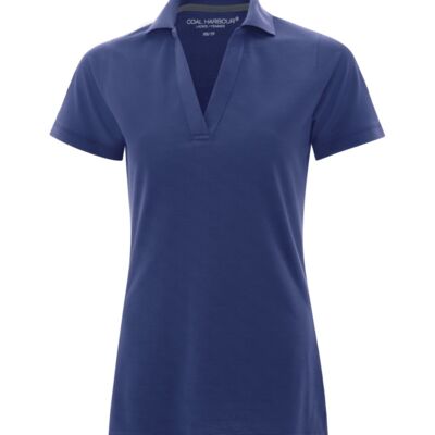 POLO SPORT PIQUÉ CONFORTABLE AU CONSTITUANT DÉTACHANT POUR FEMMES 65/35 polyester/coton Thumbnail