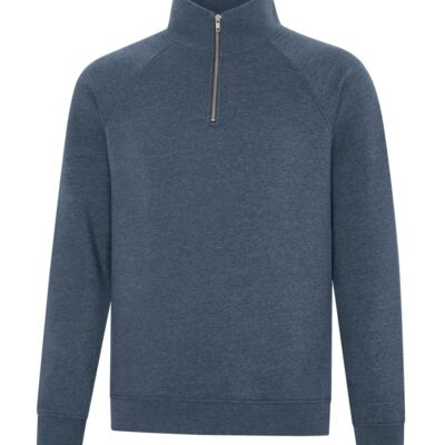 COTON OUATÉ À GLISSIÈRE 1/4 VINTAGE ESACTIVE 60/40 coton/polyester Thumbnail