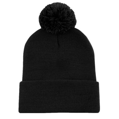 TUQUE À REVERS RAYÉ AVEC POMPON Thumbnail