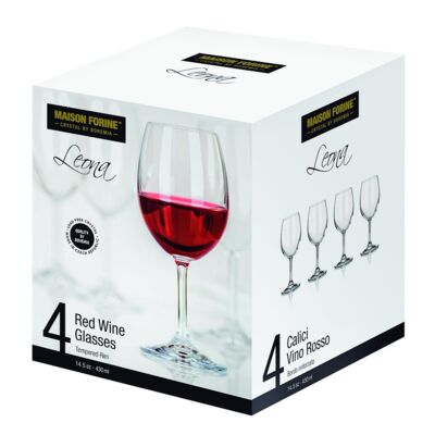 Ensembles de 4 Verres à vin rouge sur pied 430 ml (14,5 on) Thumbnail